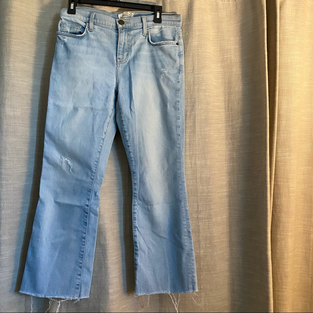 Current/Elliot Crop Bootcut Jeans